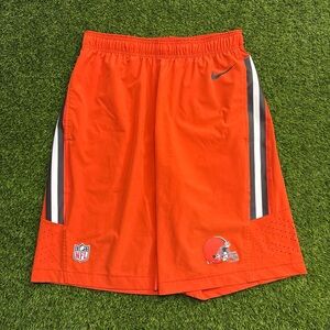 Nike On field Men’s Orange NFL Cleveland Browns Athletic Shorts